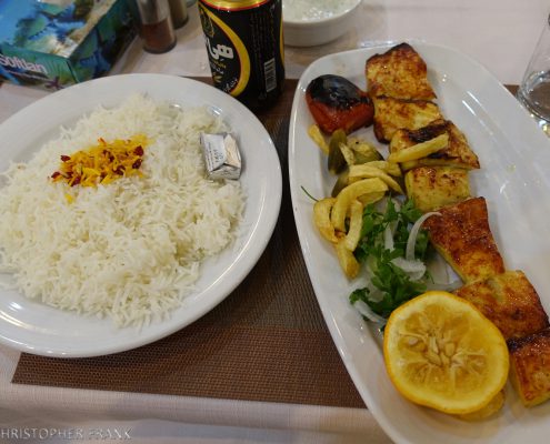 Fischteller im Iran
