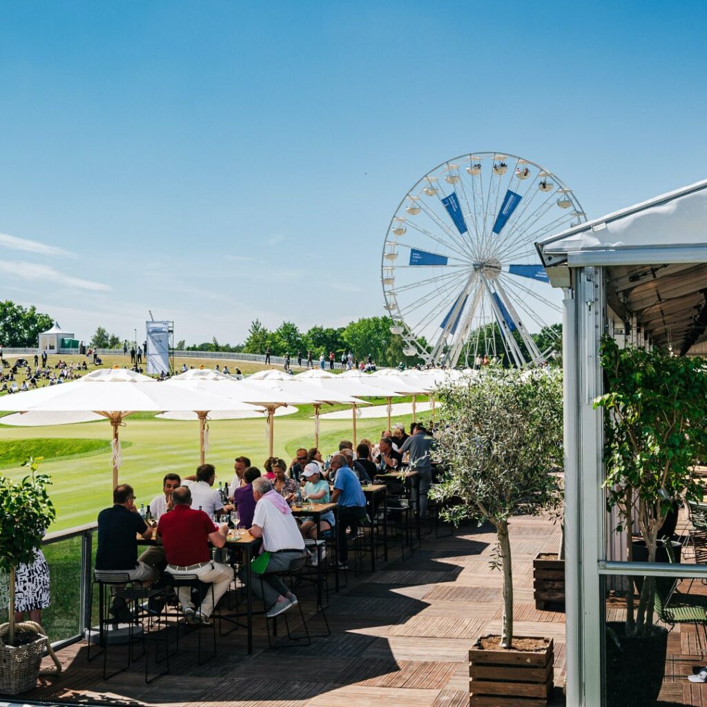 VIP-Lounge am 18. Grün der Porsche European Open